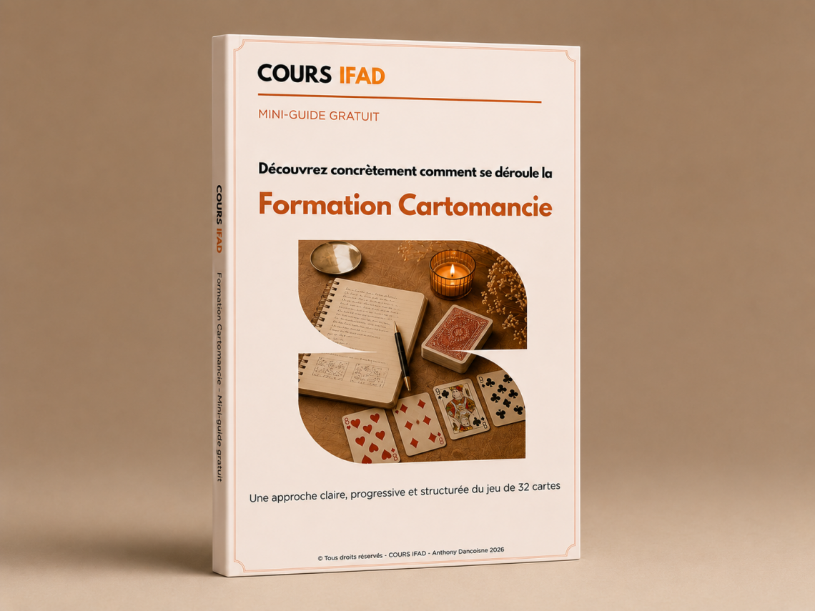 Guide gratuit de présentation de la formation Cartomancie Cours IFAD