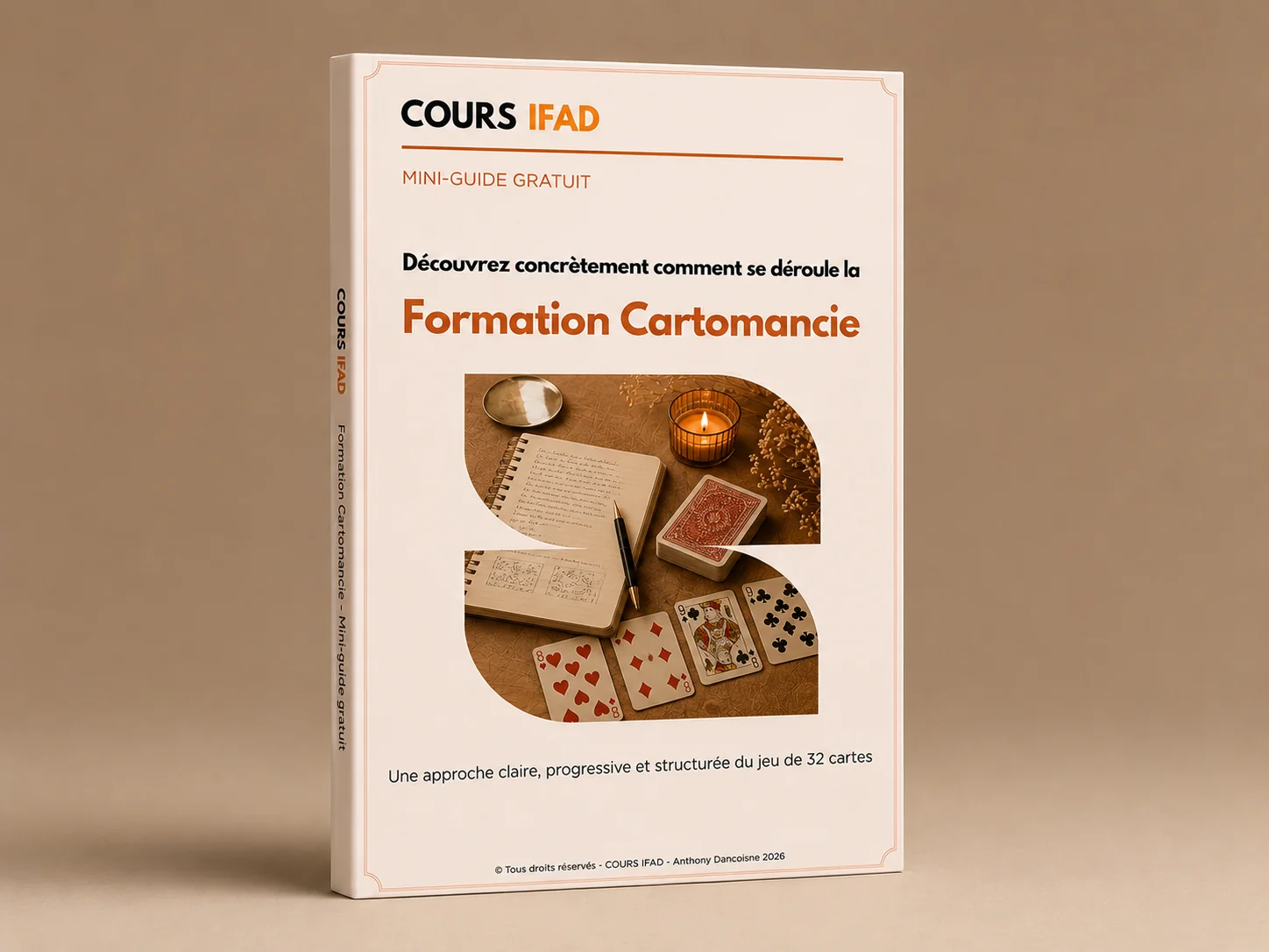 Guide gratuit de présentation de la formation Cartomancie Cours IFAD
